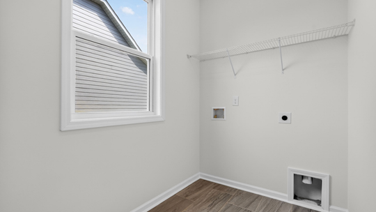 laundry room with washer and dryer hookups