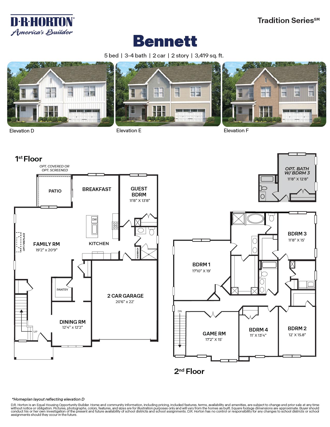 bennett floor plan