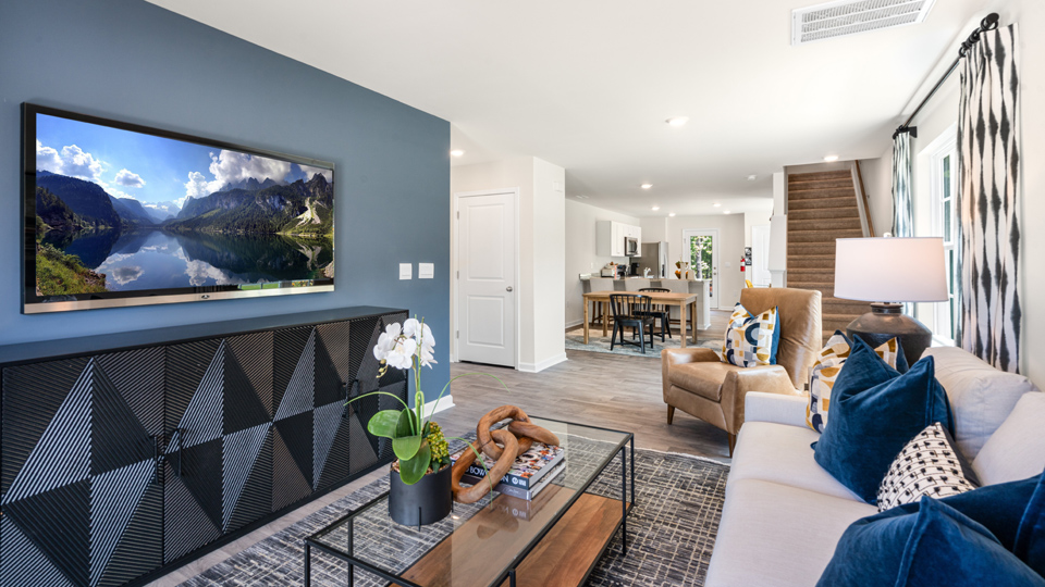 Open-concept living room