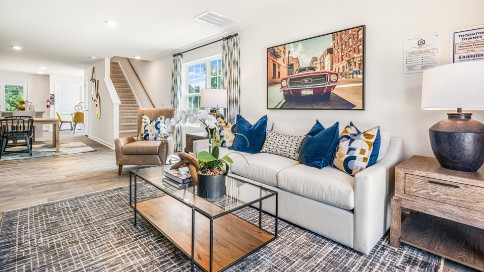 Open-concept living area