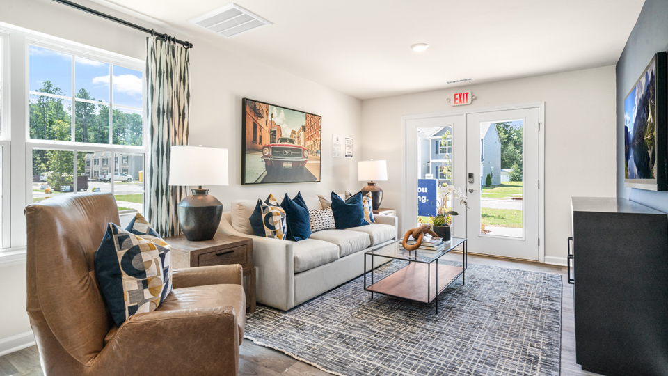 Open-concept living area