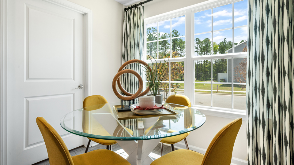 Open-concept dining area