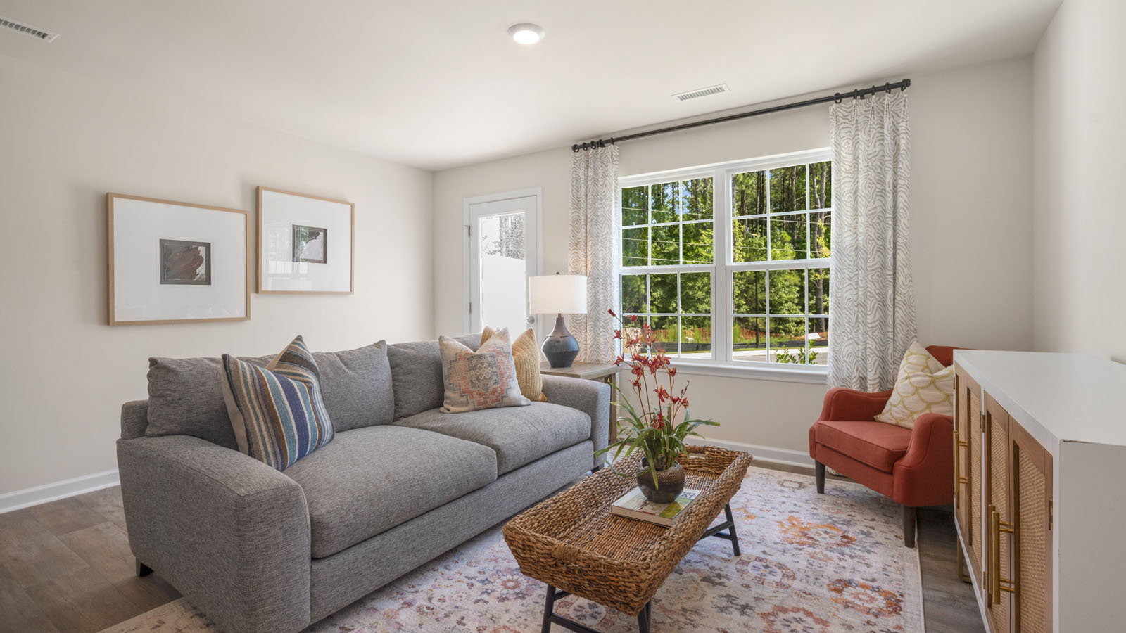 Open-concept living area