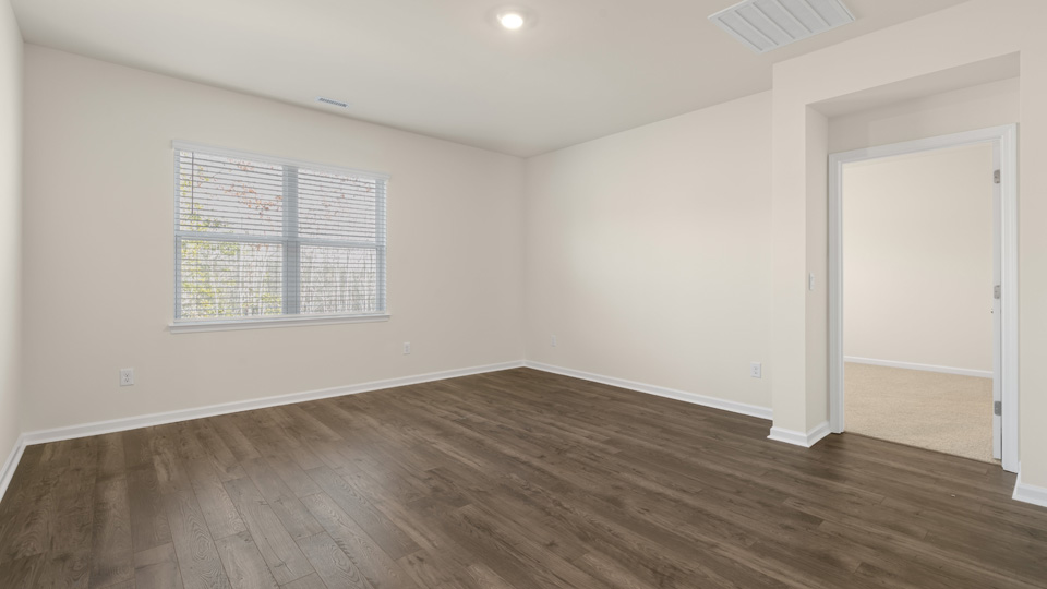 Living room with revwood flooring