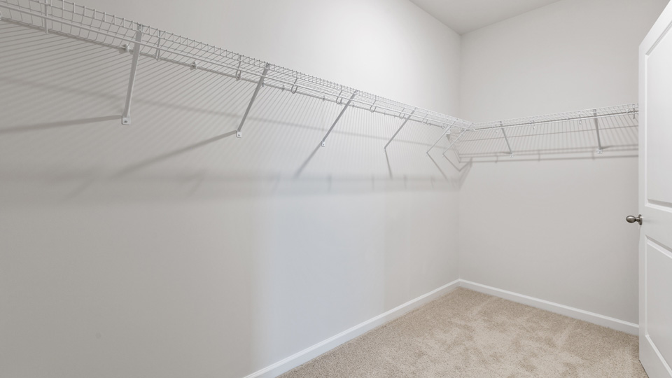 walk in closet with wire shelving