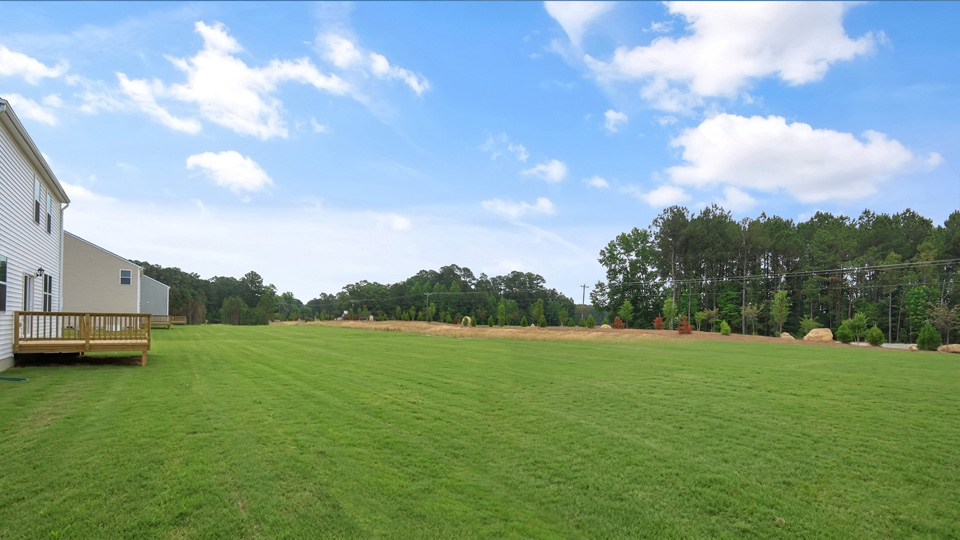 large backyard