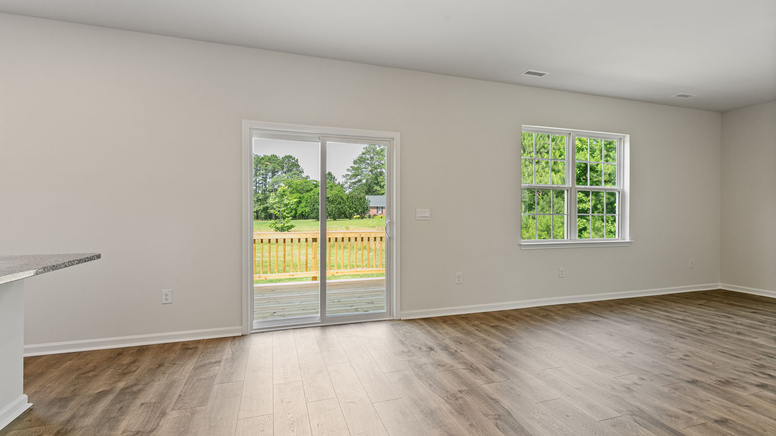 Open-concept dining area
