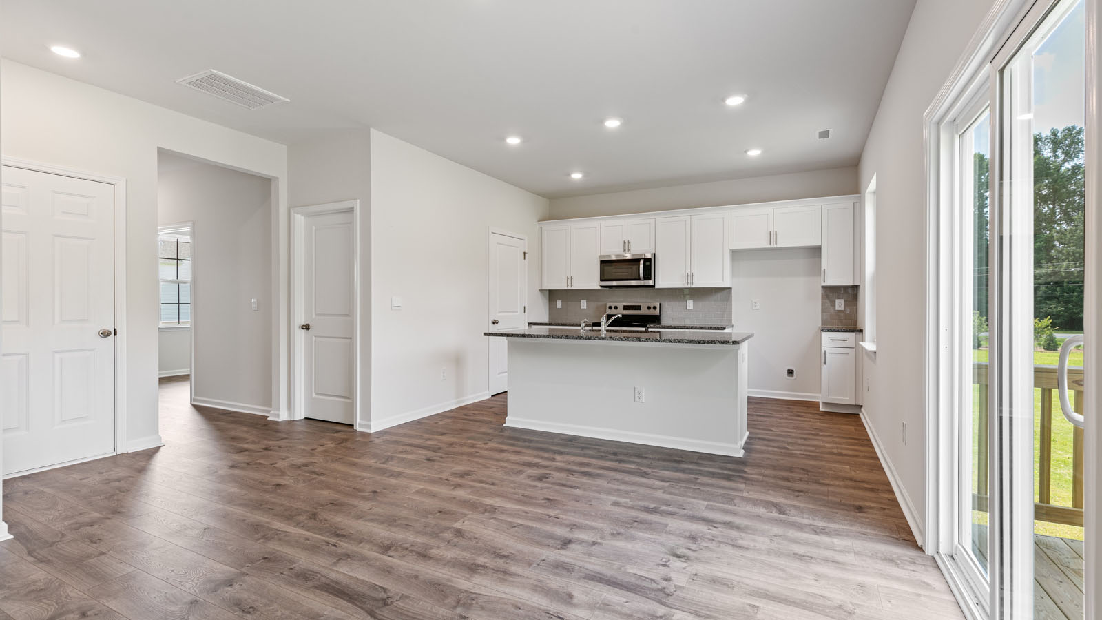 Open-concept dining area