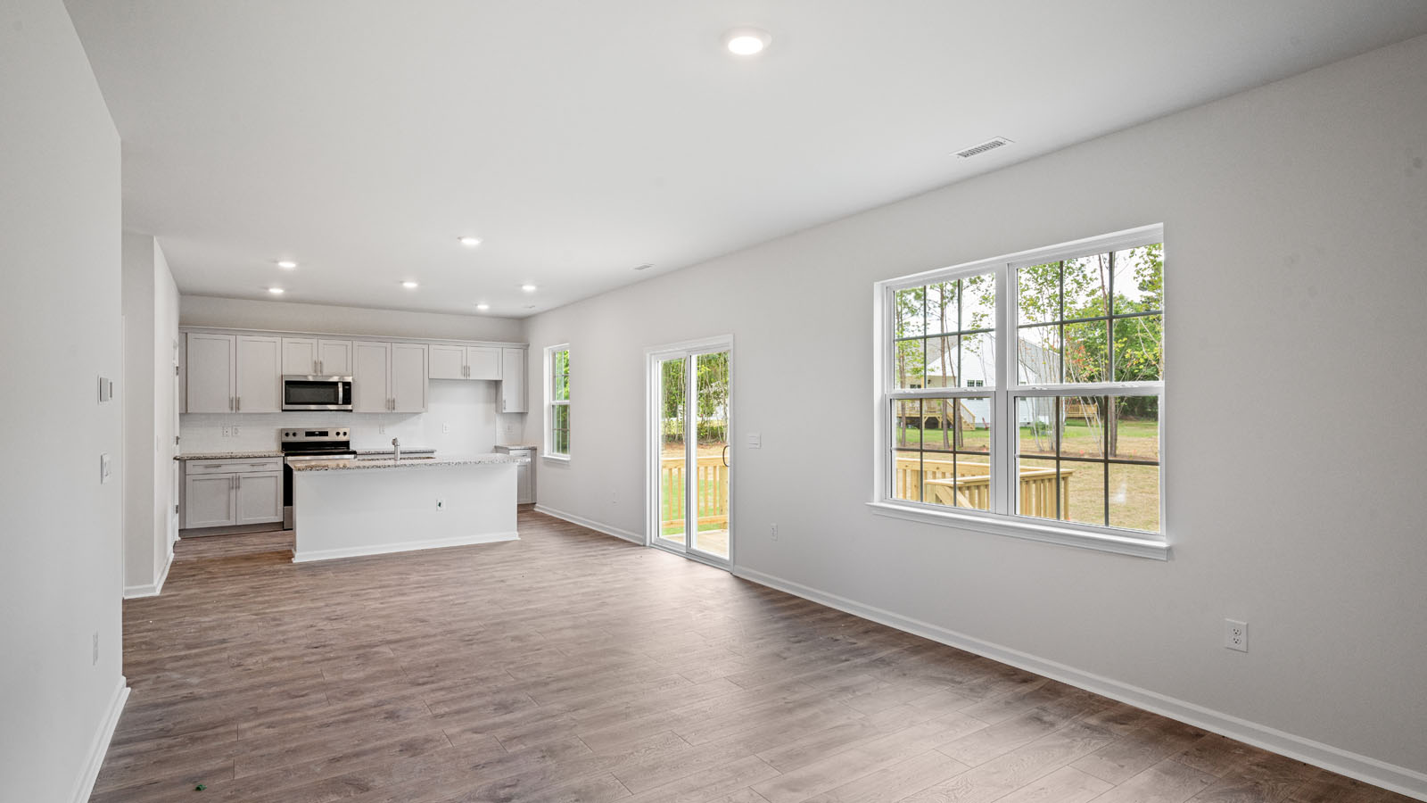 Open-concept living area