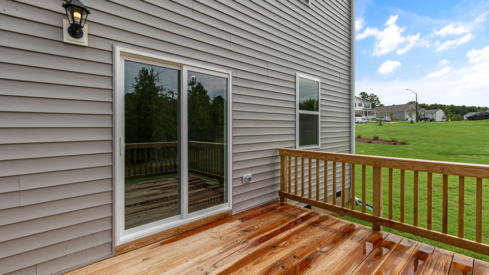 back exterior deck