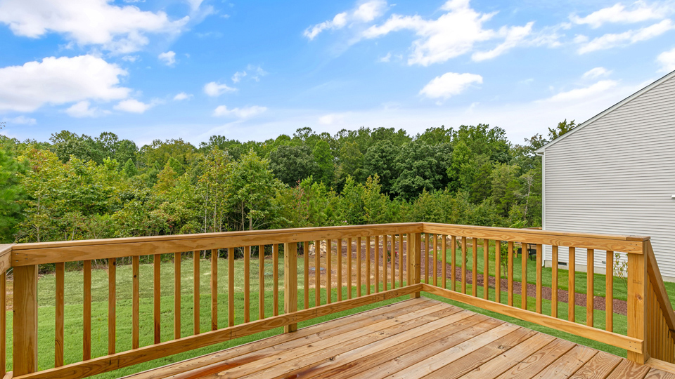 back exterior deck