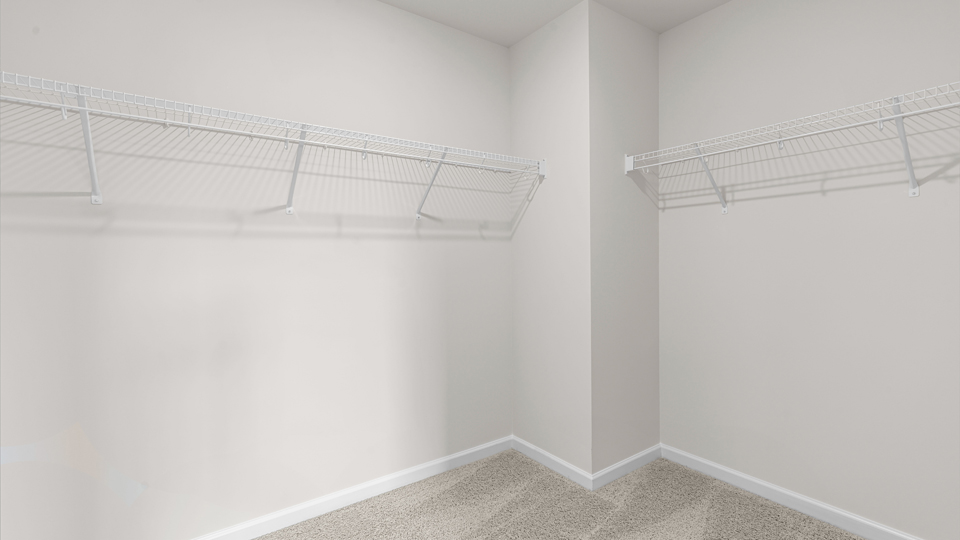 walk in closet with wire shelving