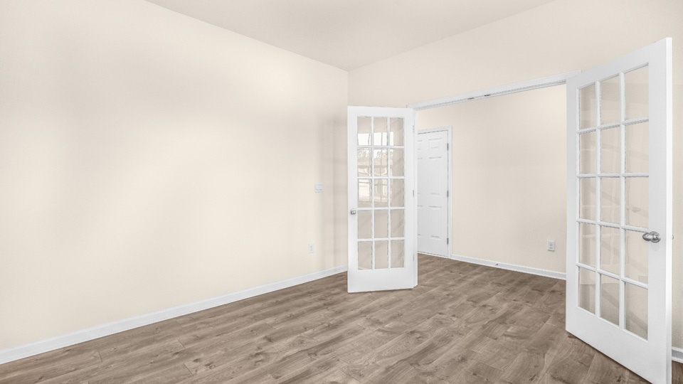 Study with french doors