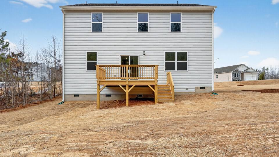 View of back of the house