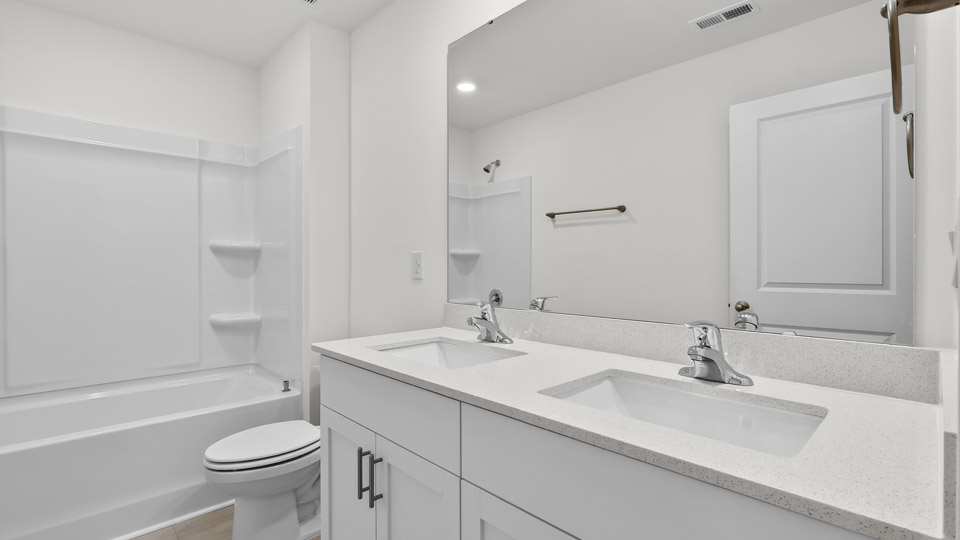 Bathroom with sink and tub