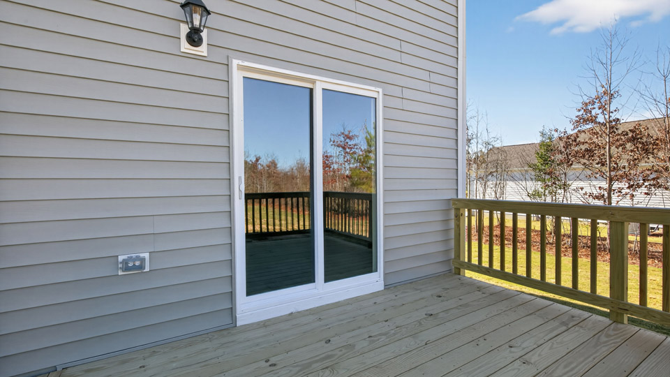 back exterior deck
