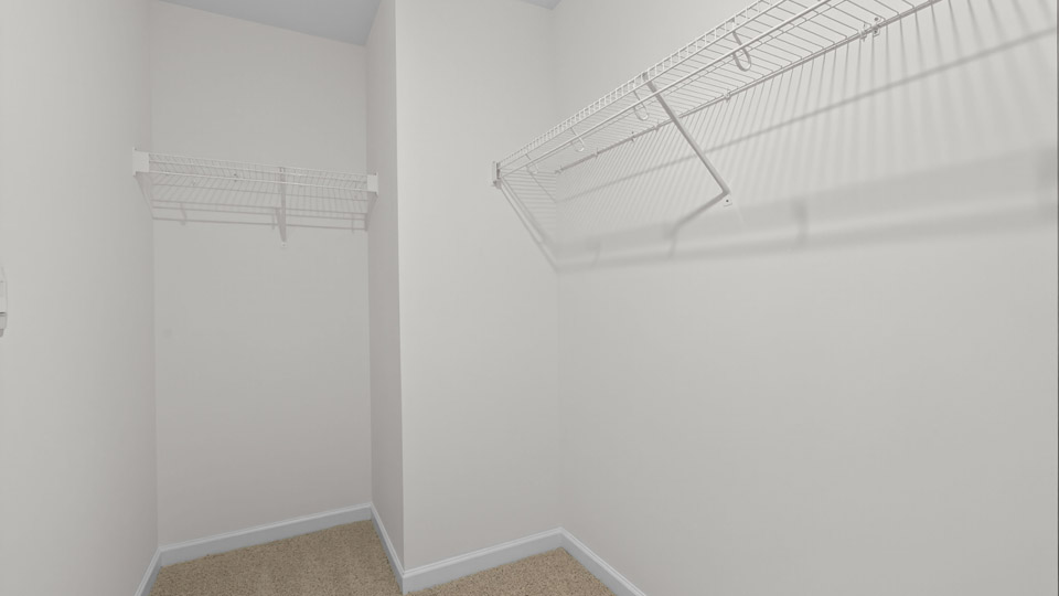 walk in closet with wire shelving