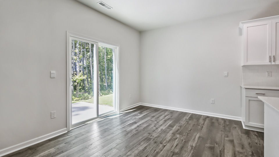 Living area with revwood flooring