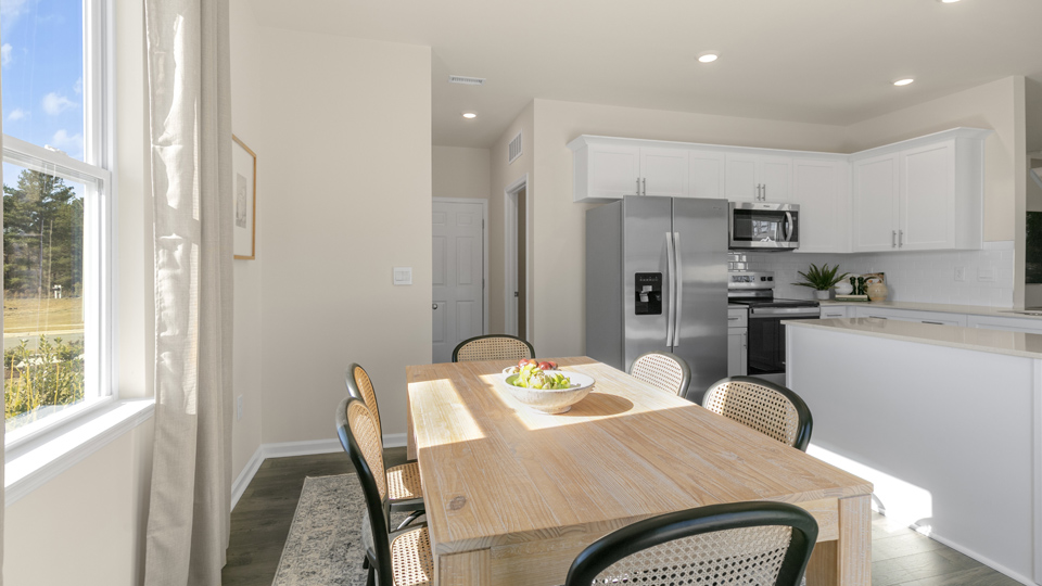 open concept dining space