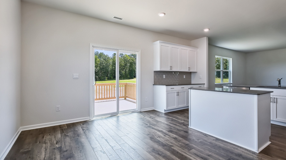 Open-concept dining area