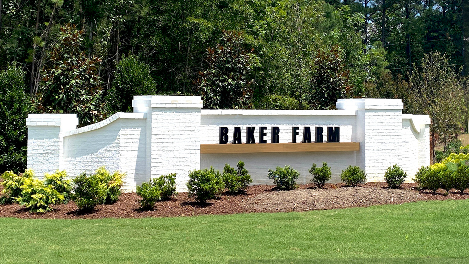 Baker Farm Entry Monument