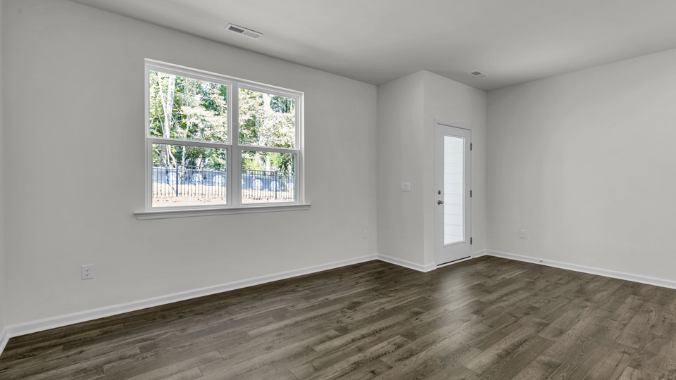 LIVING ROOM AND DINING AREA