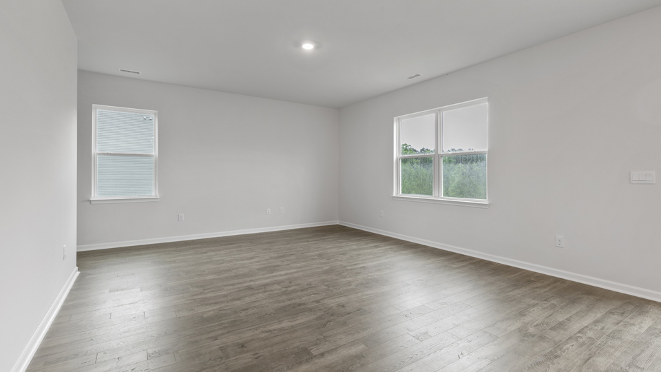 Living area with revwood flooring