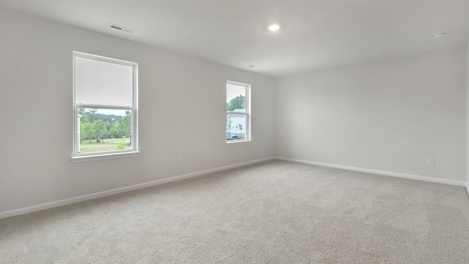Bedroom with carpet