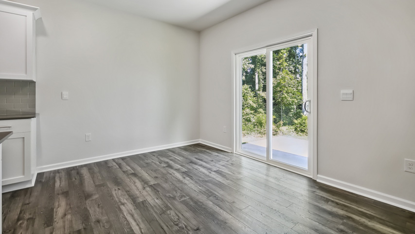 Living area with revwood flooring