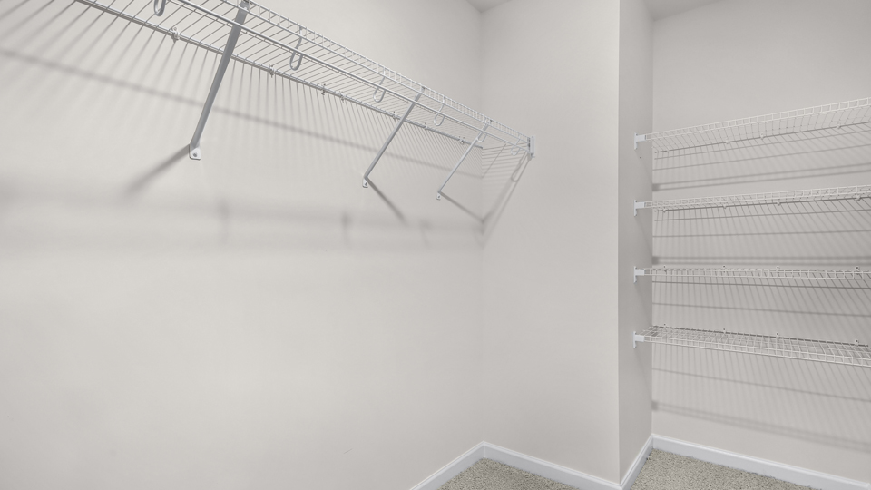 walk in closet with wire shelving