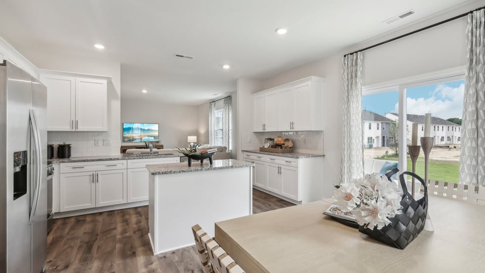 Dining and kitchen area