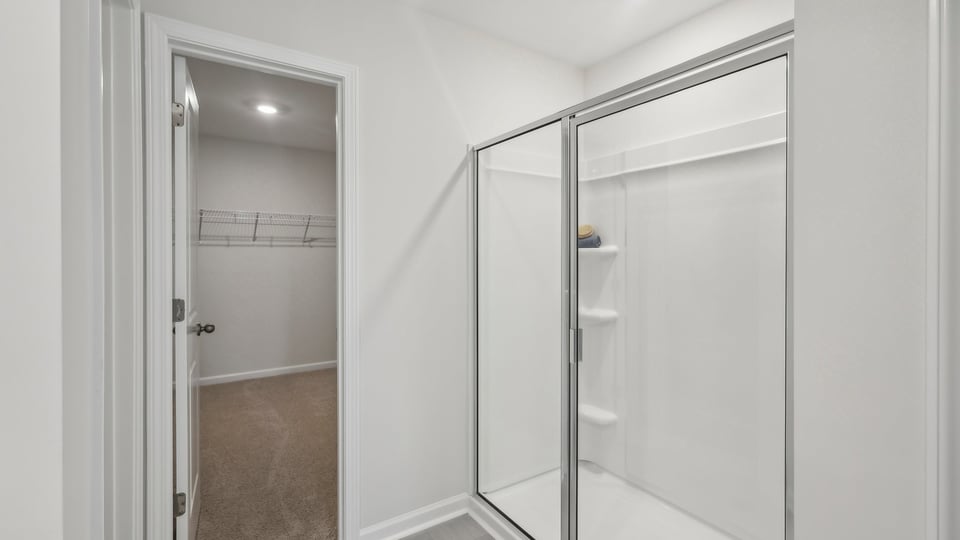 Primary bathroom with walk-in shower