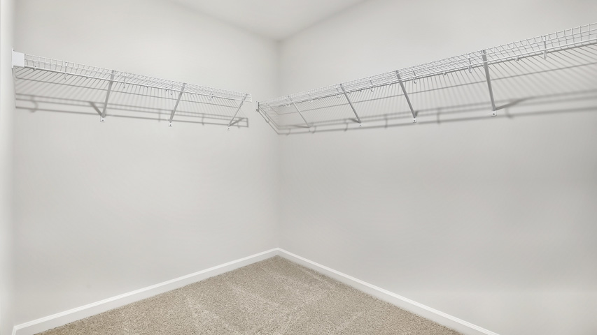 walk in closet with wire shelving