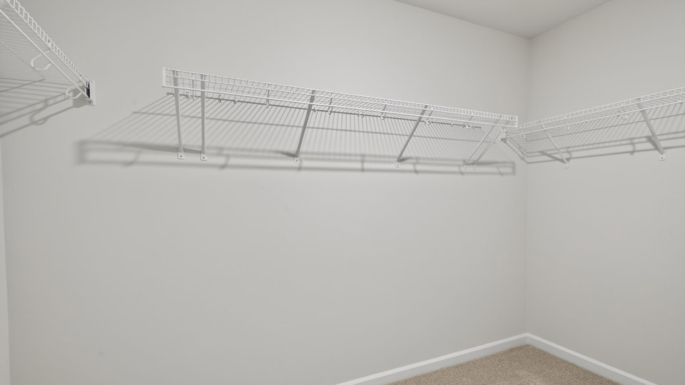 walk in closet with wire shelving