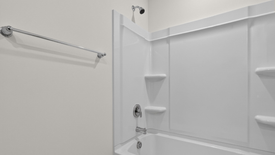 additional bathroom with double vanity sink