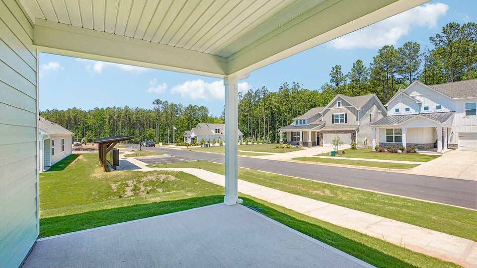 back exterior with covered patio