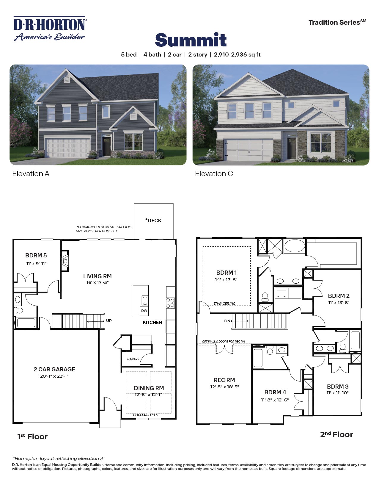 summit floor plan with fireplace