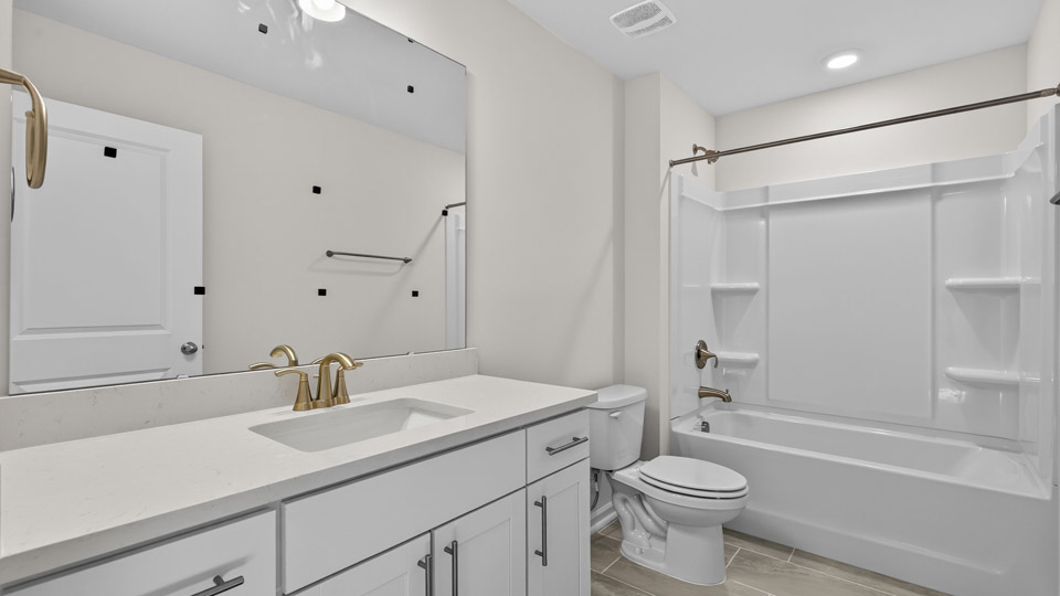 additional bathroom with single vanity sink