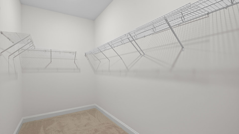 walk-in closet with wire shelving