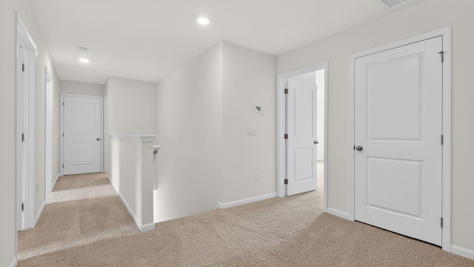 Upstairs stair landing area