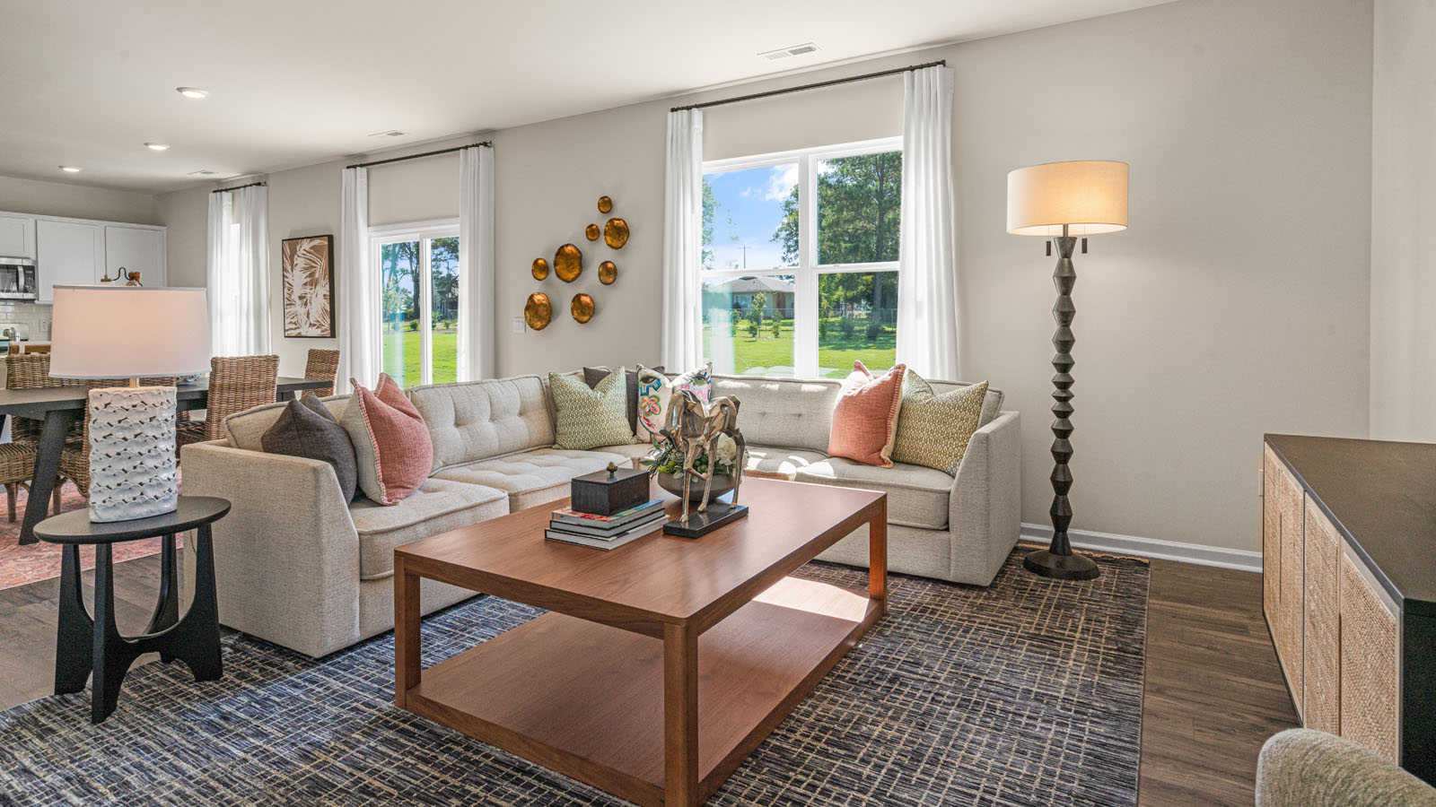 Open-concept living area