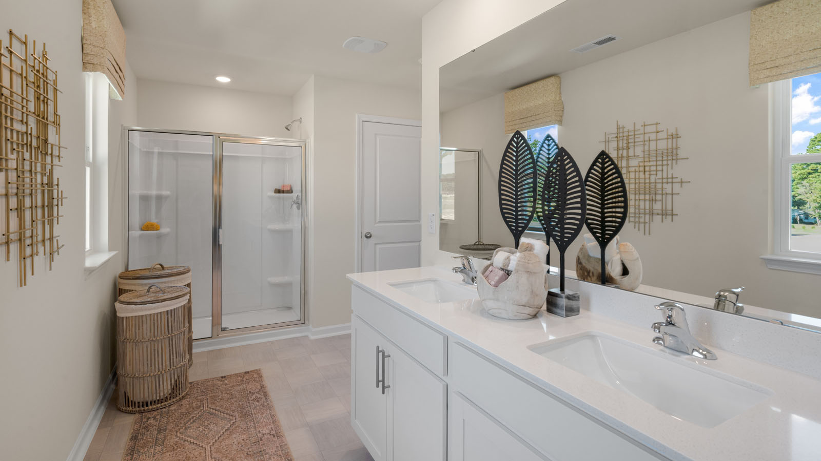 Primary bathroom with walk-in shower