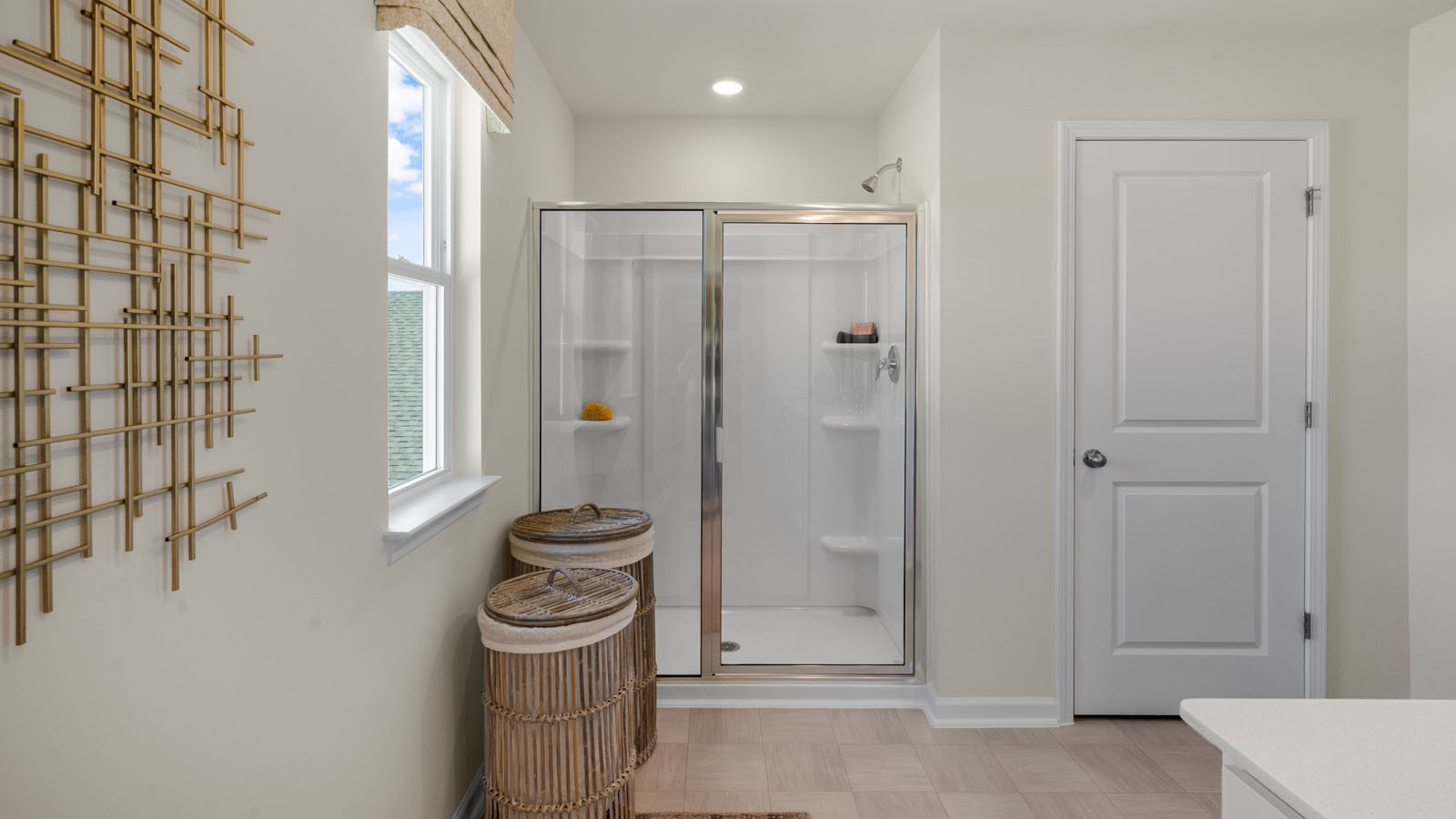 Primary bathroom with walk-in shower