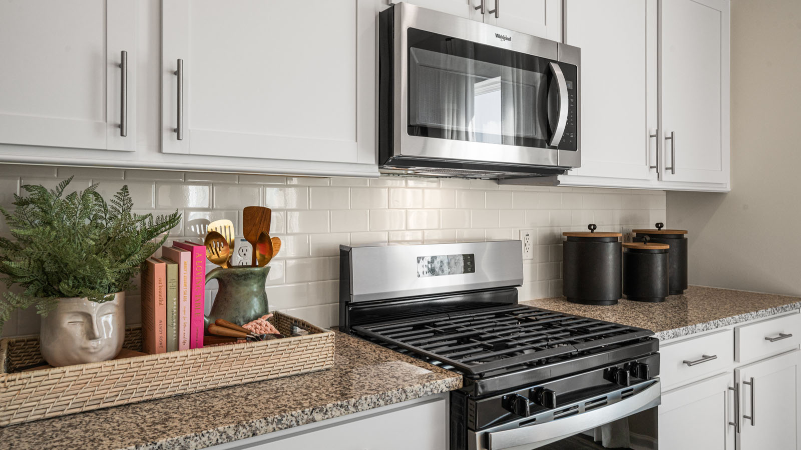 Kitchen with gas range