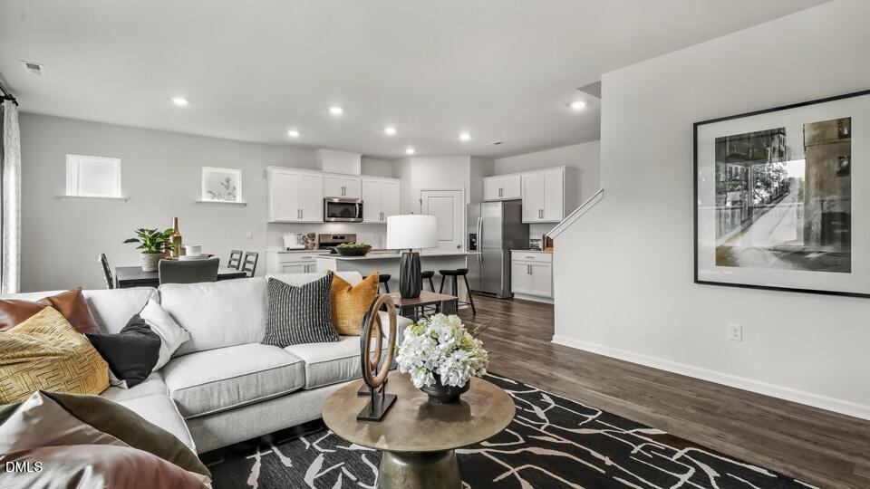 Open-concept living room