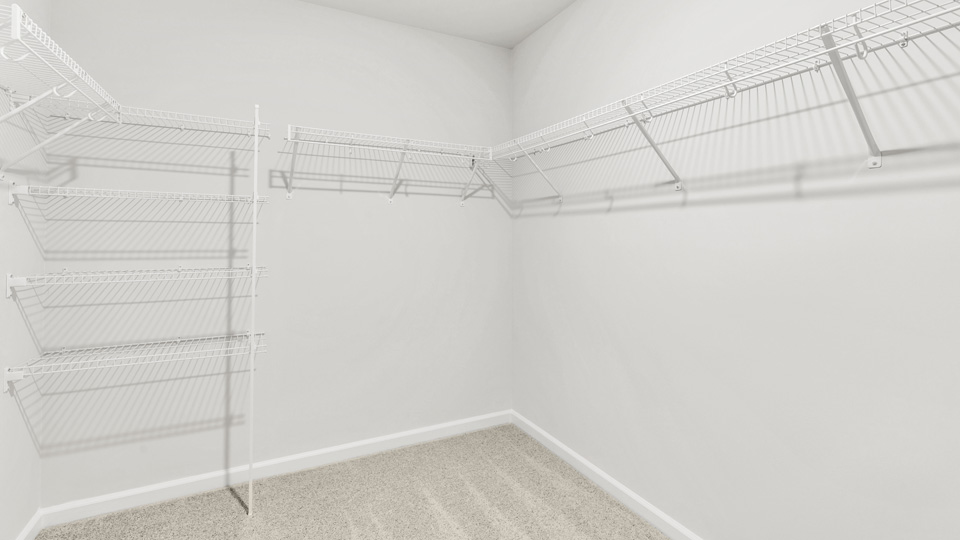 walk-in closet with wire shelving