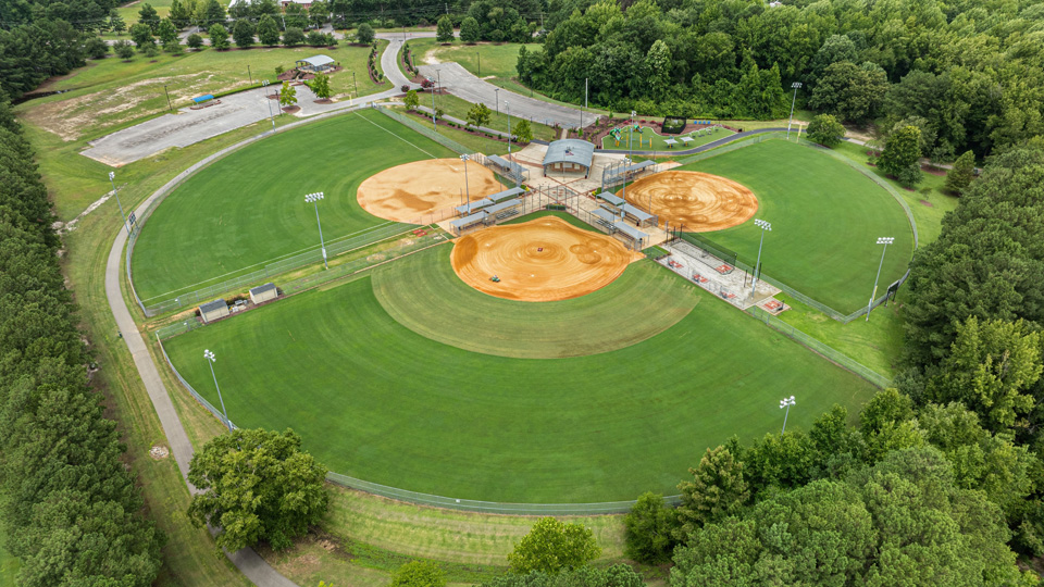 clayton community park aerial photo