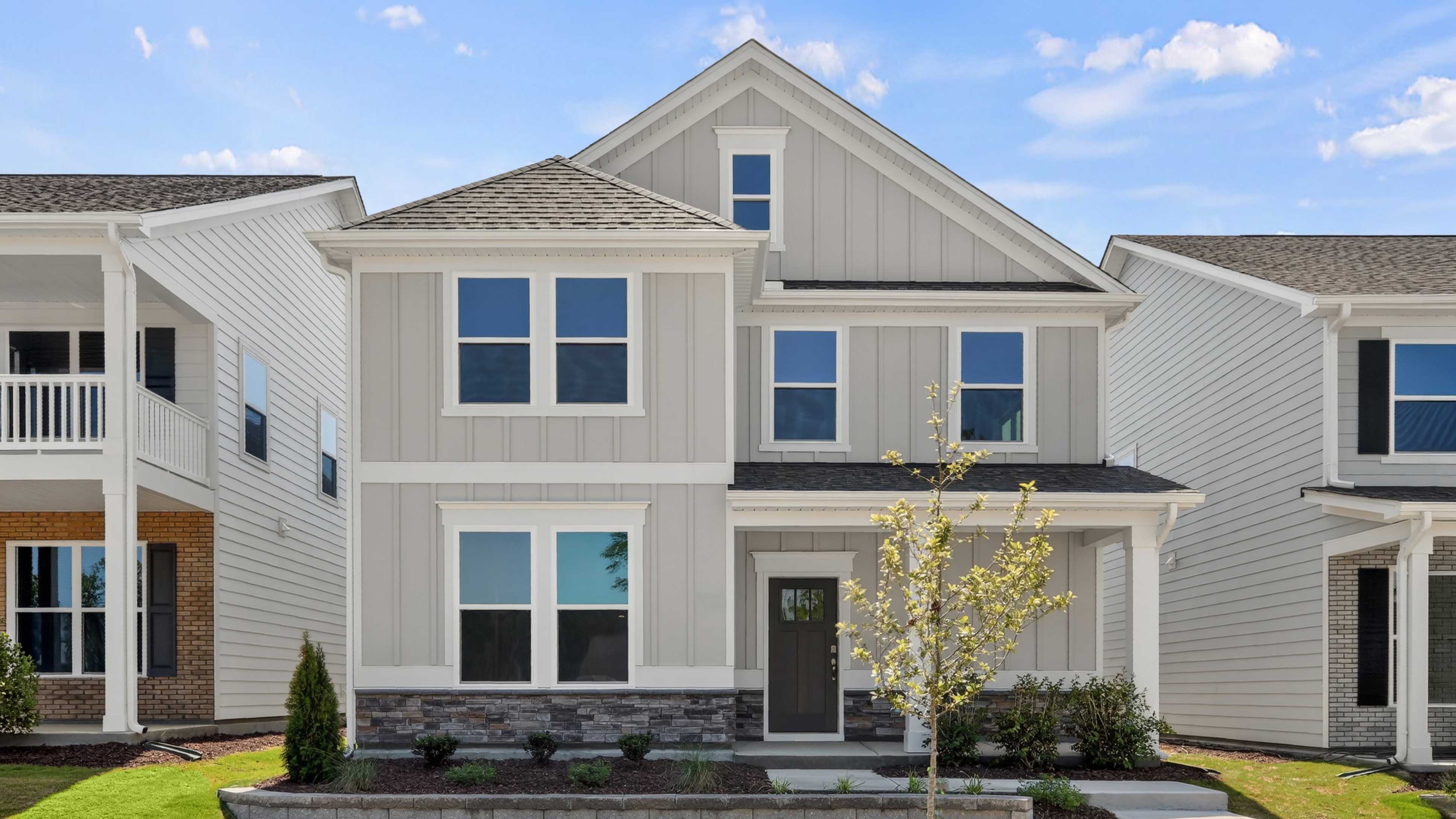 Alec B3 Elevation, Front exterior with rear load garage