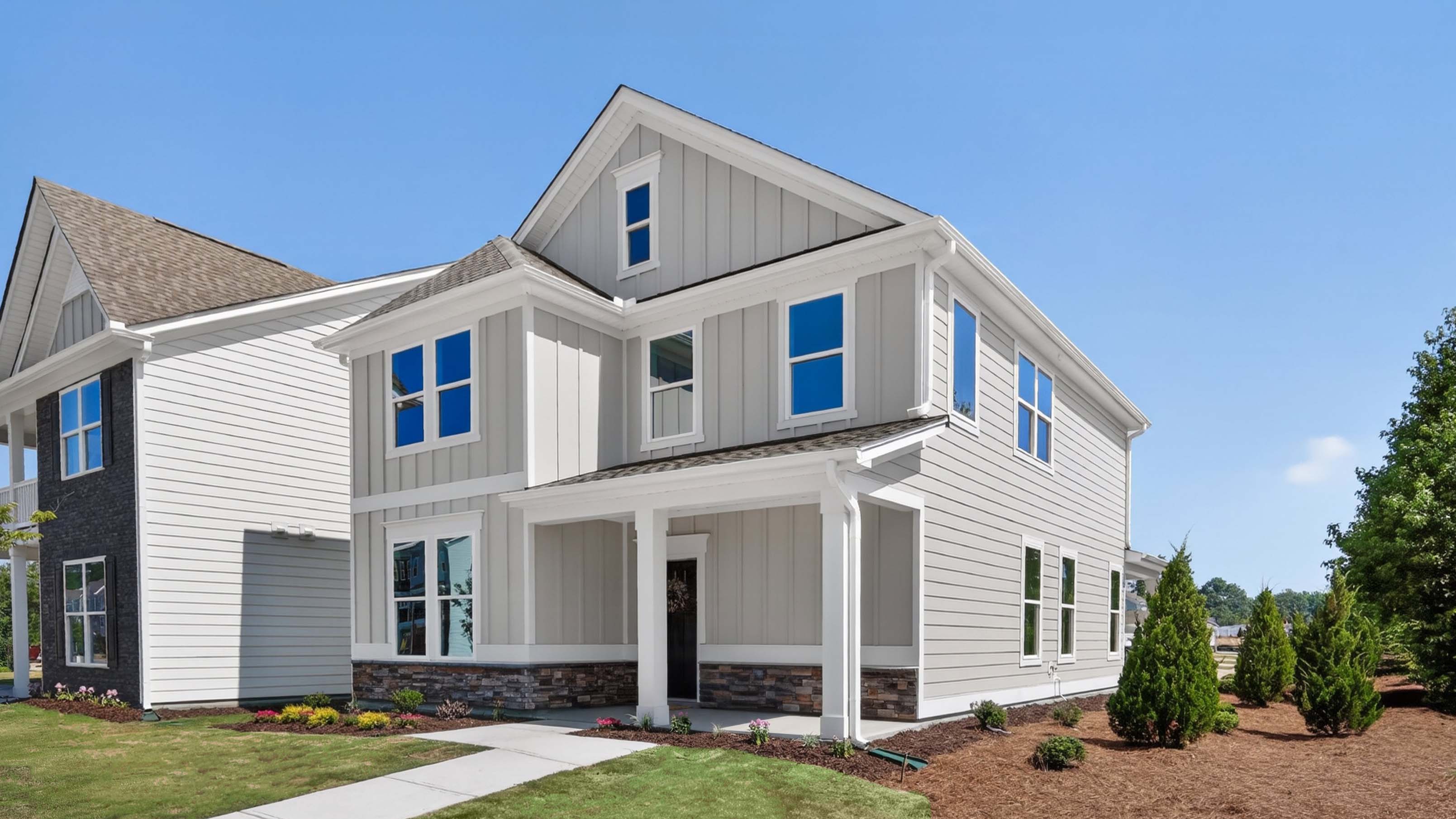 Alec B3 Elevation, Front exterior with rear load garage
