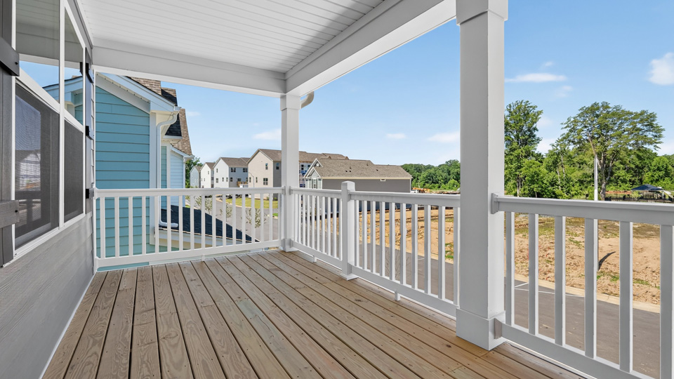 second floor deck at primary bedroom